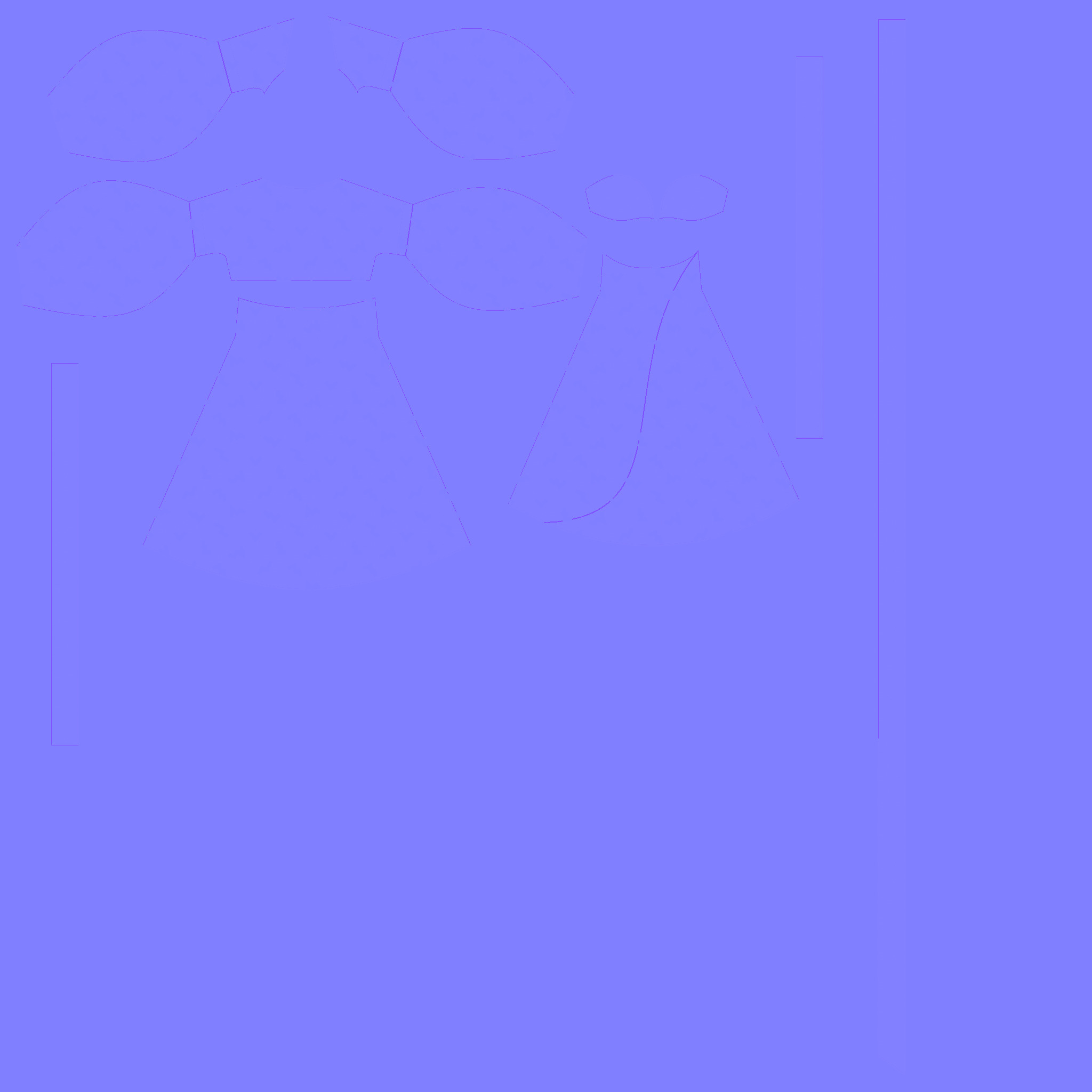 Ladies Puffy Party Dress With Genesis 8 In Low Poly Low-poly 3D model_4