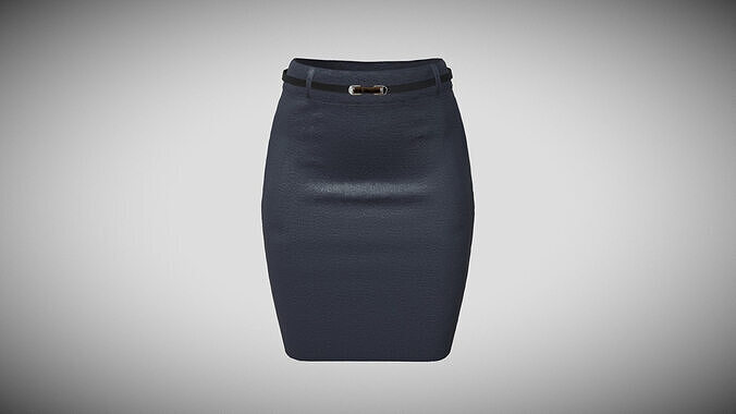 Ladies Skirt In Low Poly Low-poly 3D model