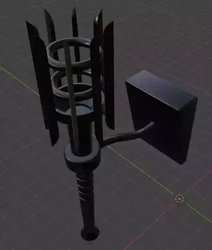 Medieval torch flambau castle 