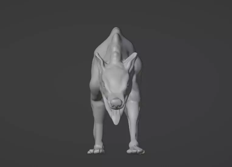 Hyena High Polly 3D model_0