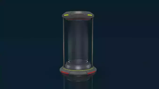 Sci Fi Liquid Cylinder