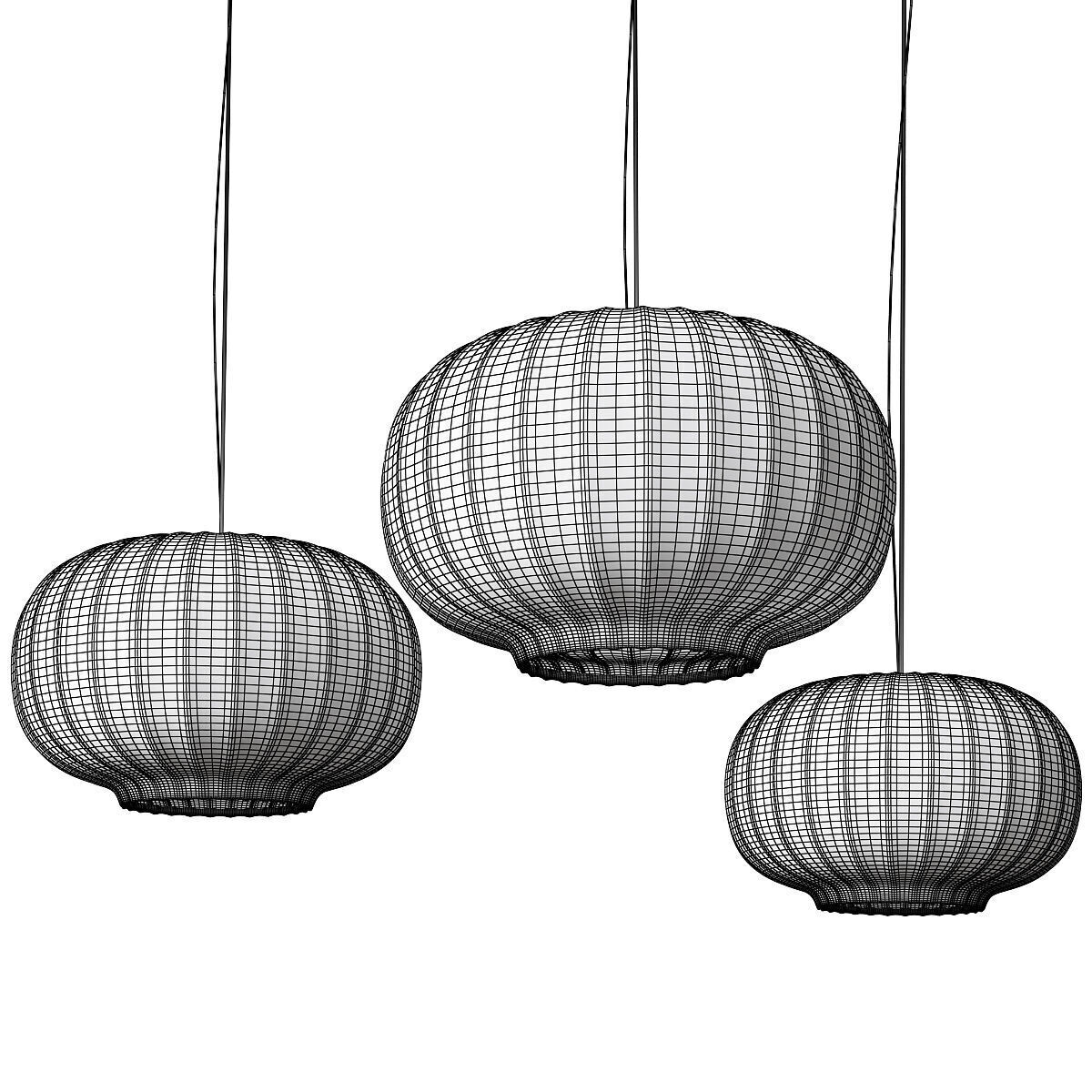 Balloons Nordic Lamps 3D model_2