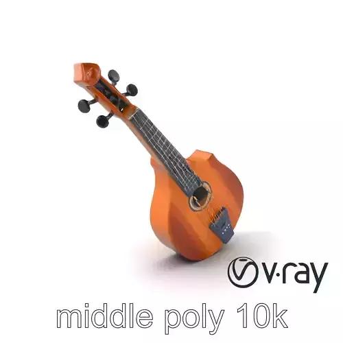 Classical Mandolin Musical Instrument model pack