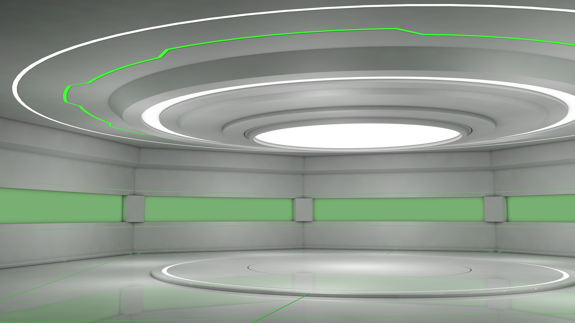 Sci Fi Room 3D model_1