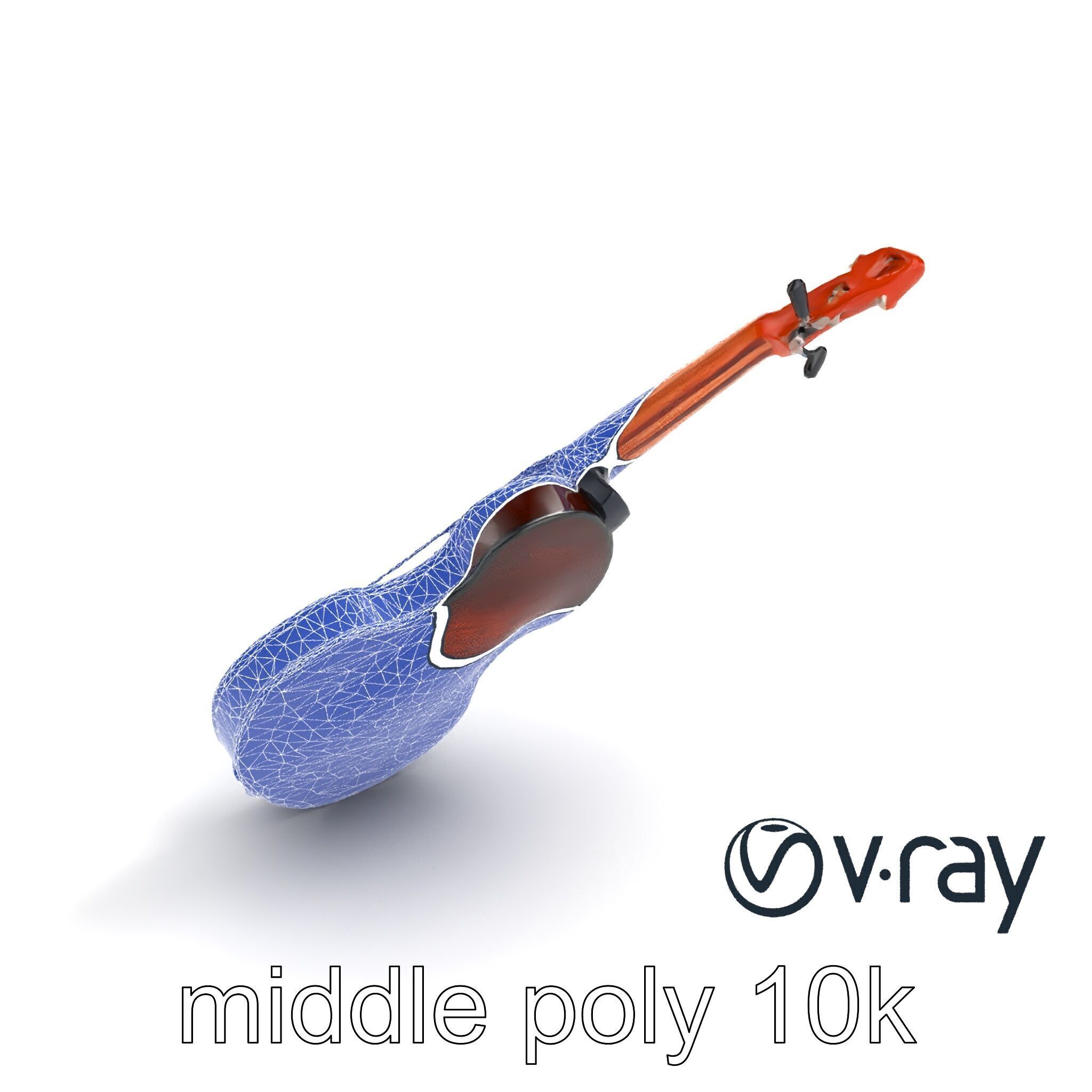 Classic Violin String Instrument 3D Model Pack Low-poly 3D model_25