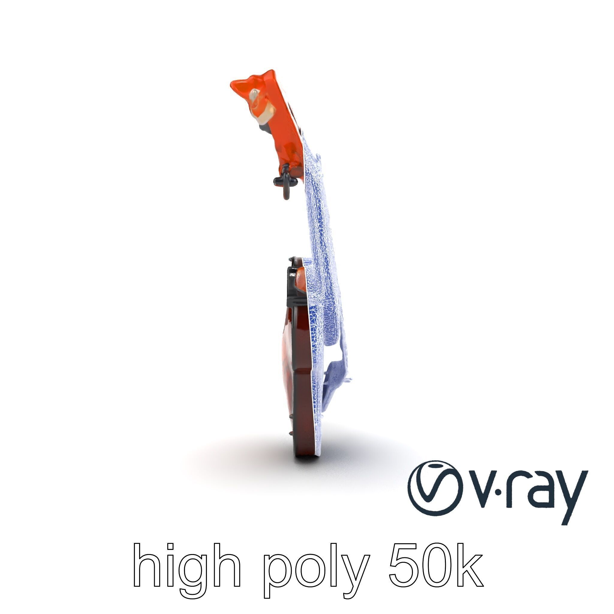 Classic Violin String Instrument 3D Model Pack Low-poly 3D model_24