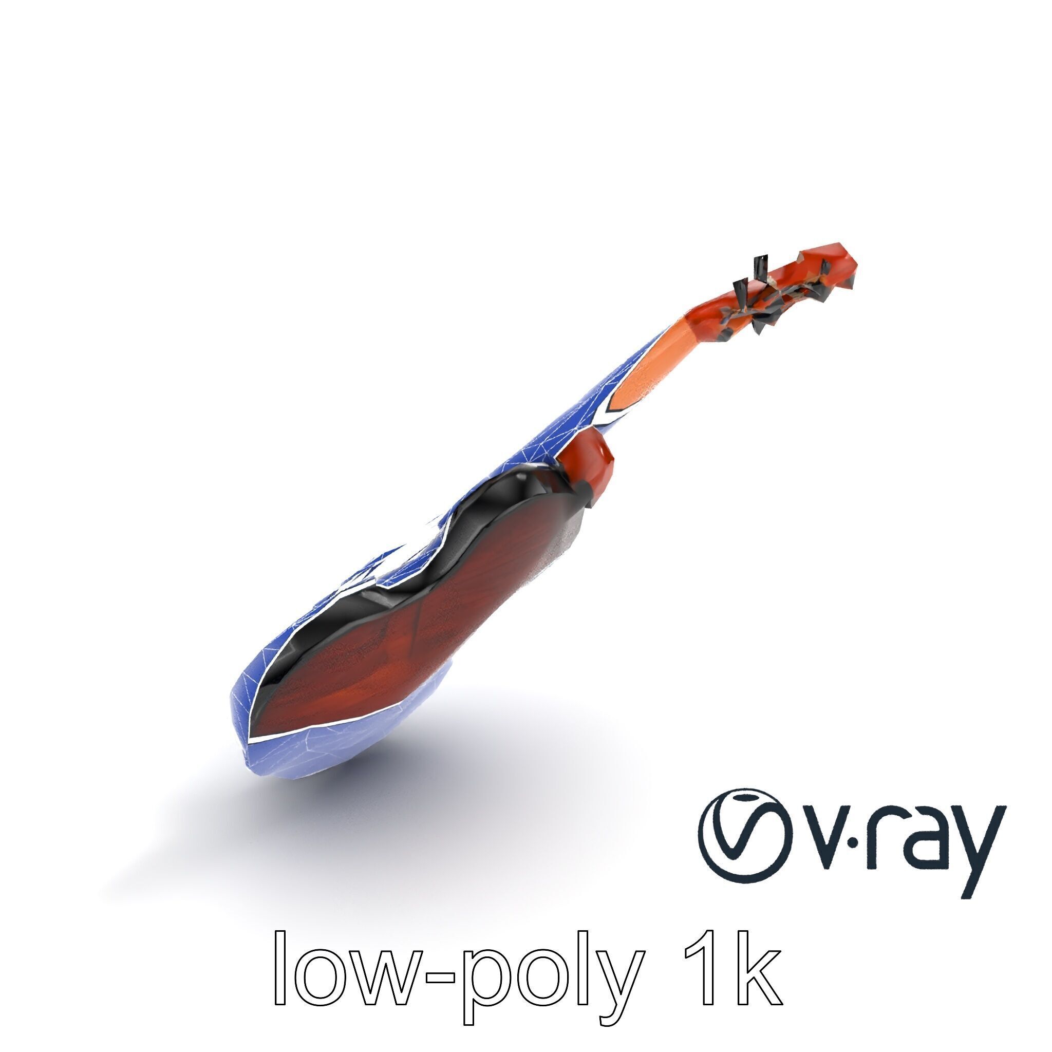 Classic Violin String Instrument 3D Model Pack Low-poly 3D model_12