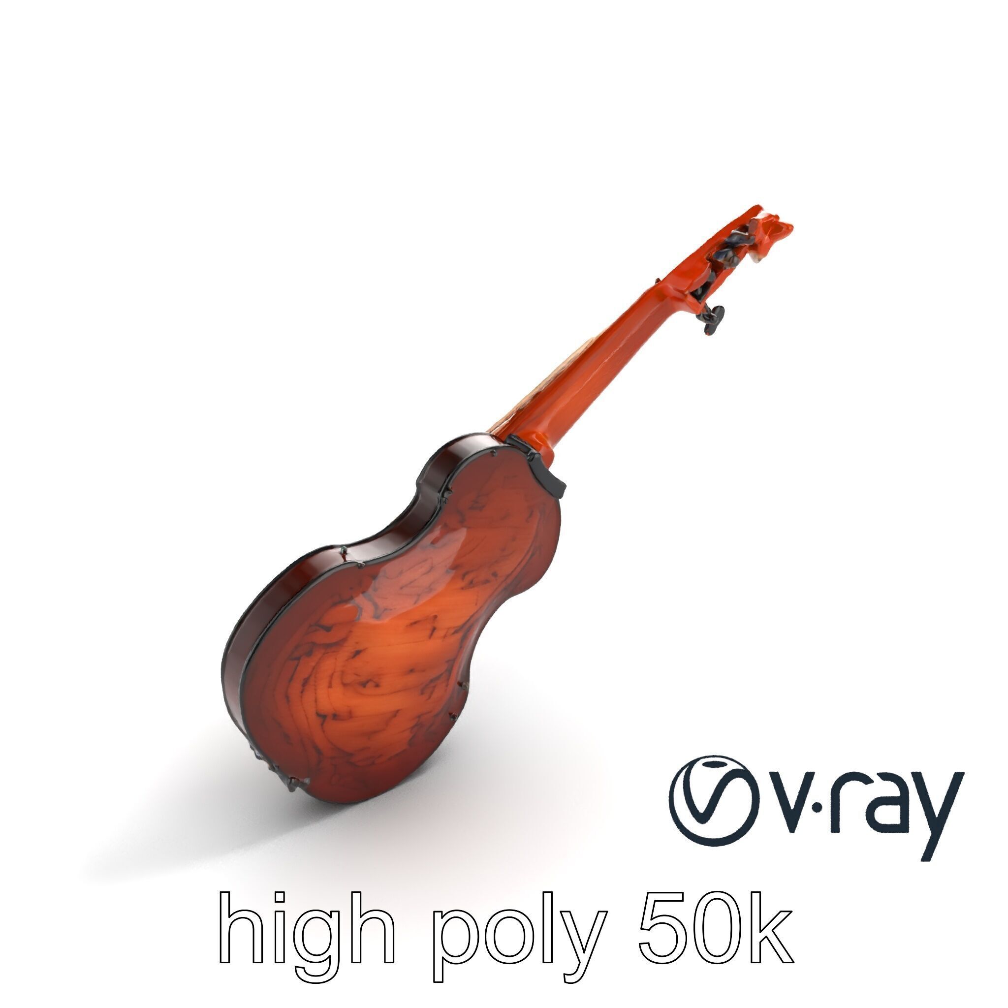 Classic Violin String Instrument 3D Model Pack Low-poly 3D model_26