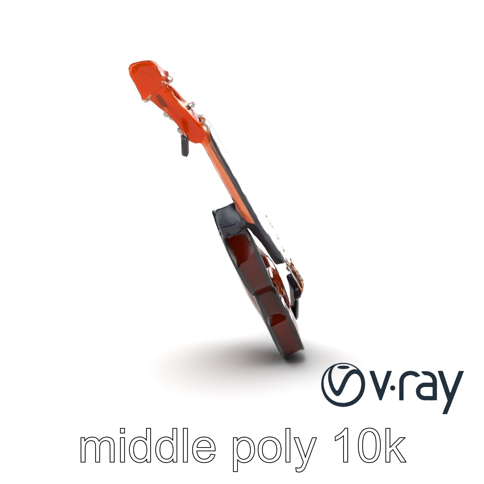 Classic Violin String Instrument 3D Model Pack Low-poly 3D model_16