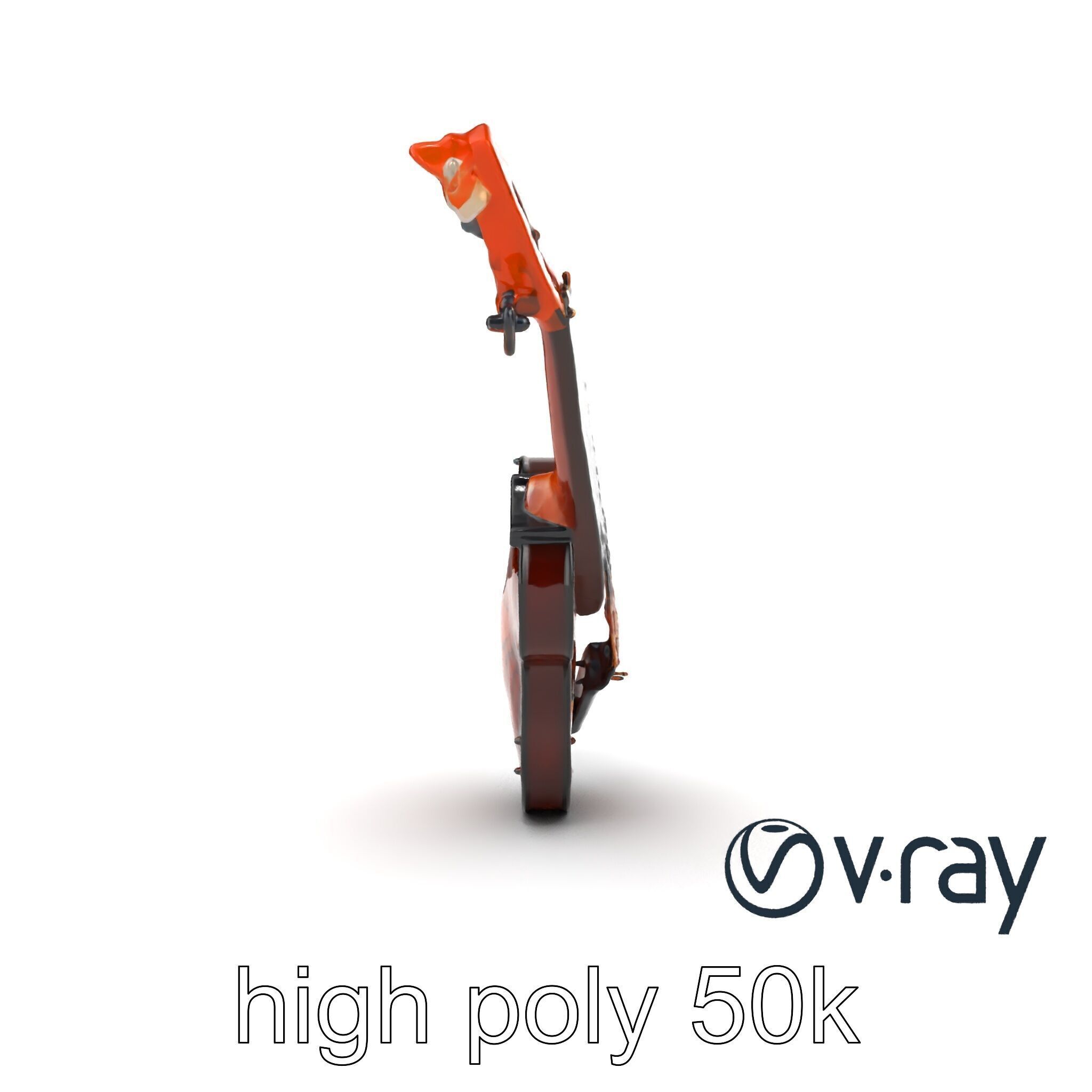 Classic Violin String Instrument 3D Model Pack Low-poly 3D model_30