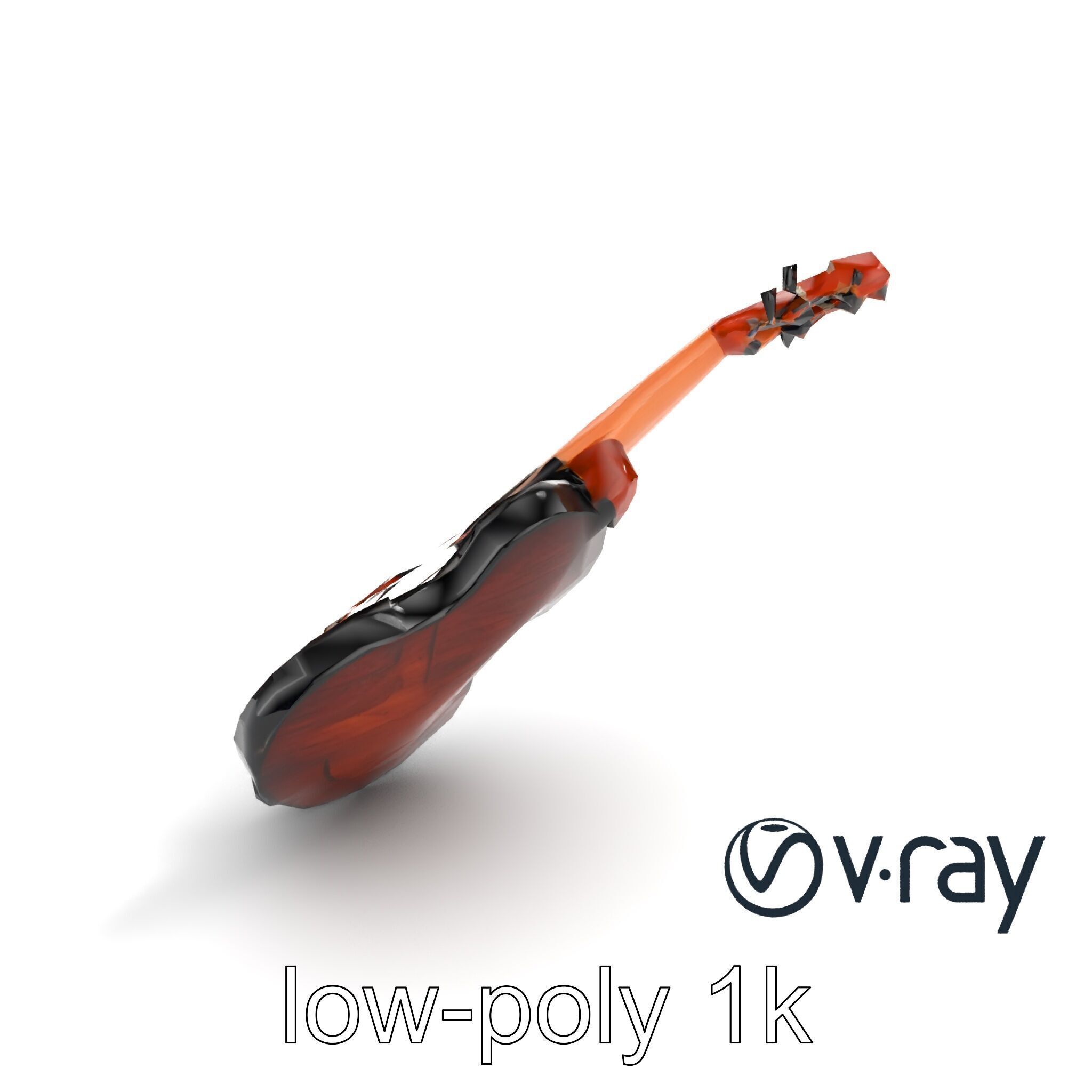 Classic Violin String Instrument 3D Model Pack Low-poly 3D model_9