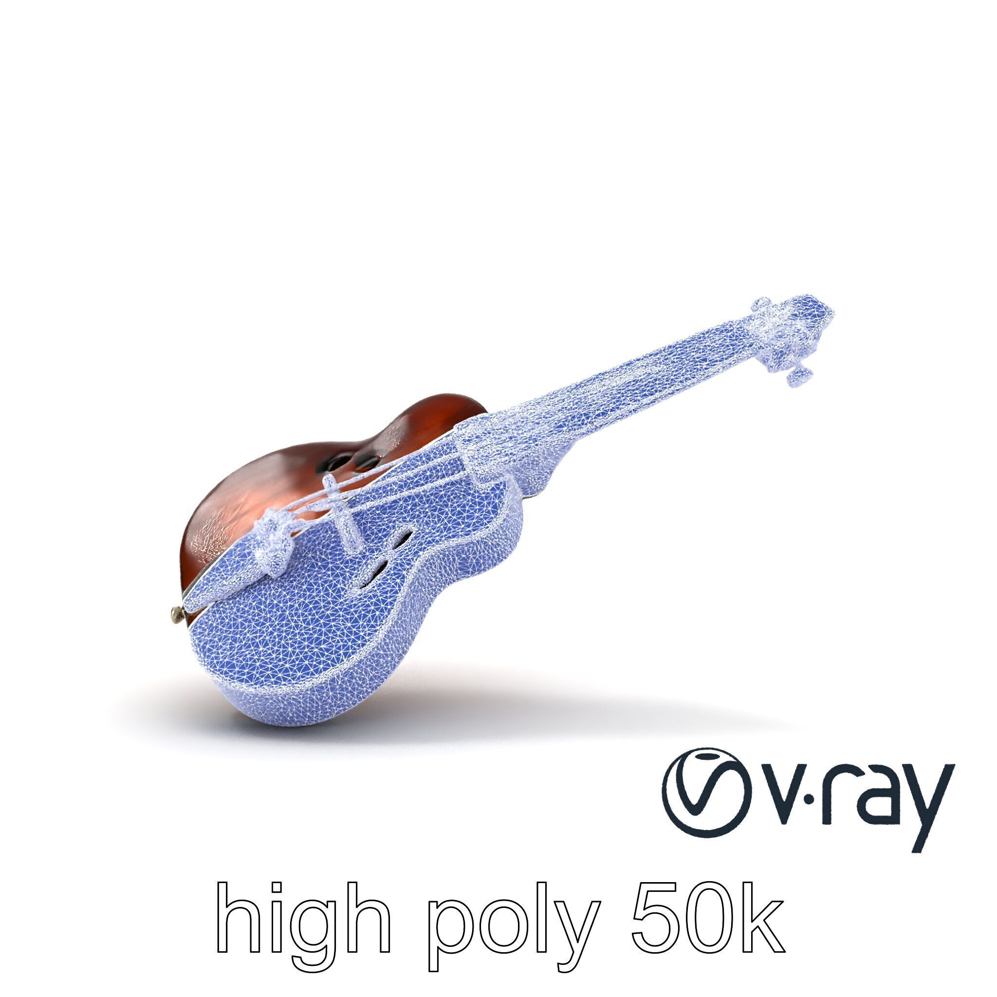 Classic Ukulele String Instrument model pack Low-poly 3D model_22