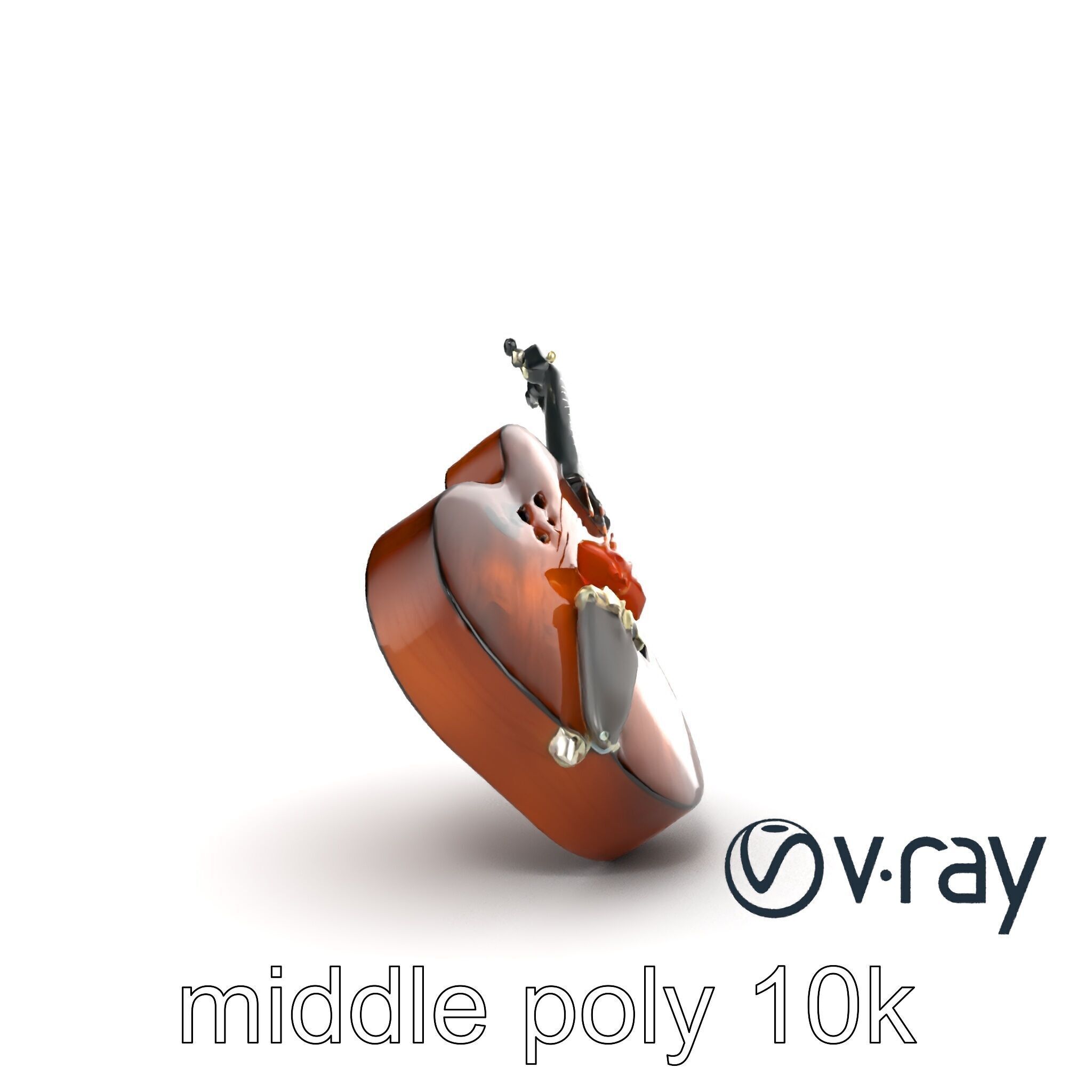 Classic Ukulele String Instrument model pack Low-poly 3D model_14