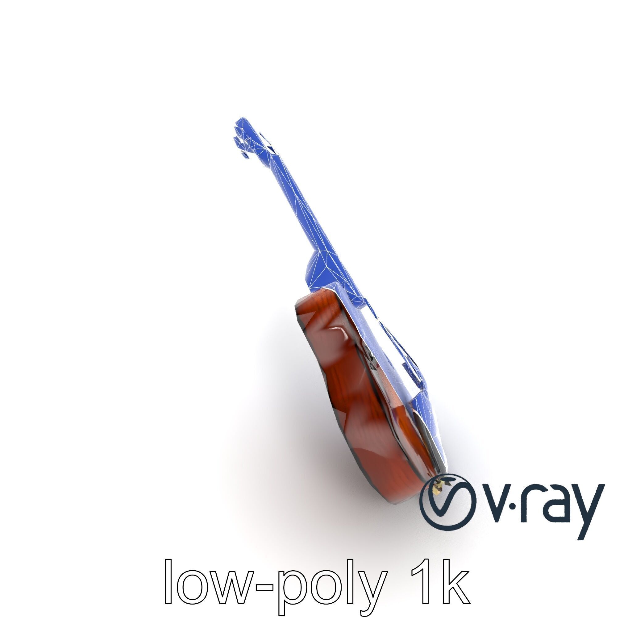 Classic Ukulele String Instrument model pack Low-poly 3D model_25