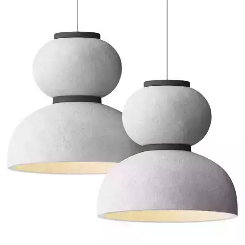 Pumpkin Shape Concrete Pendant