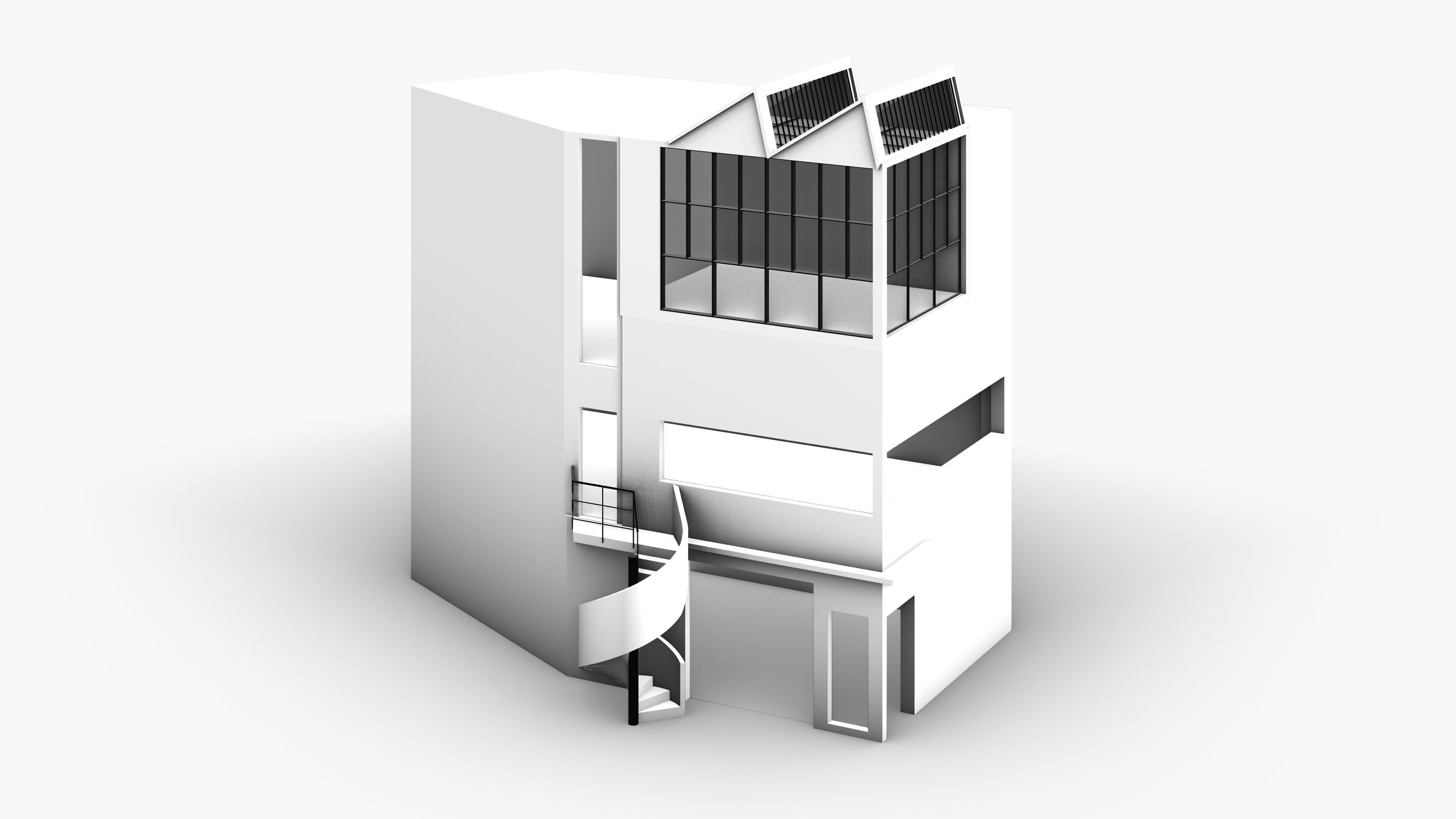 Maison Ozenfant Le Corbusier 3D model | CGTrader