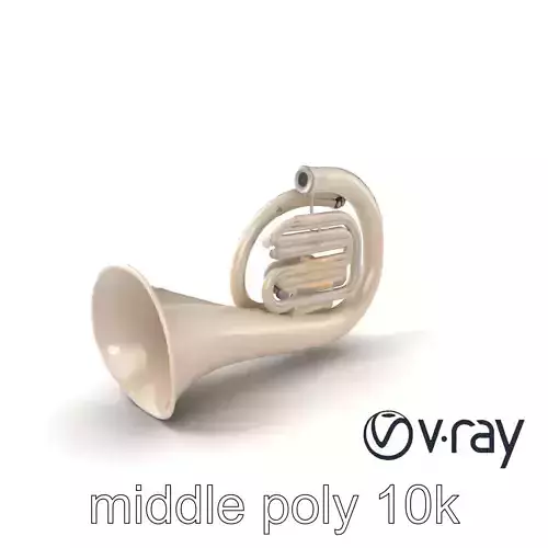 Pearl-white Tuba Model Pack with Conical Tubing