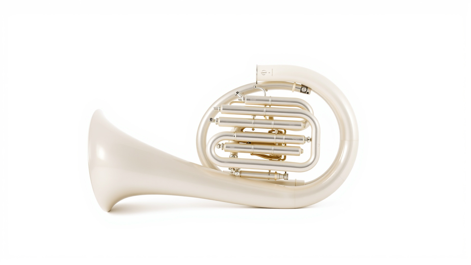 Pearl-white Tuba Model Pack with Conical Tubing Low-poly 3D model_4