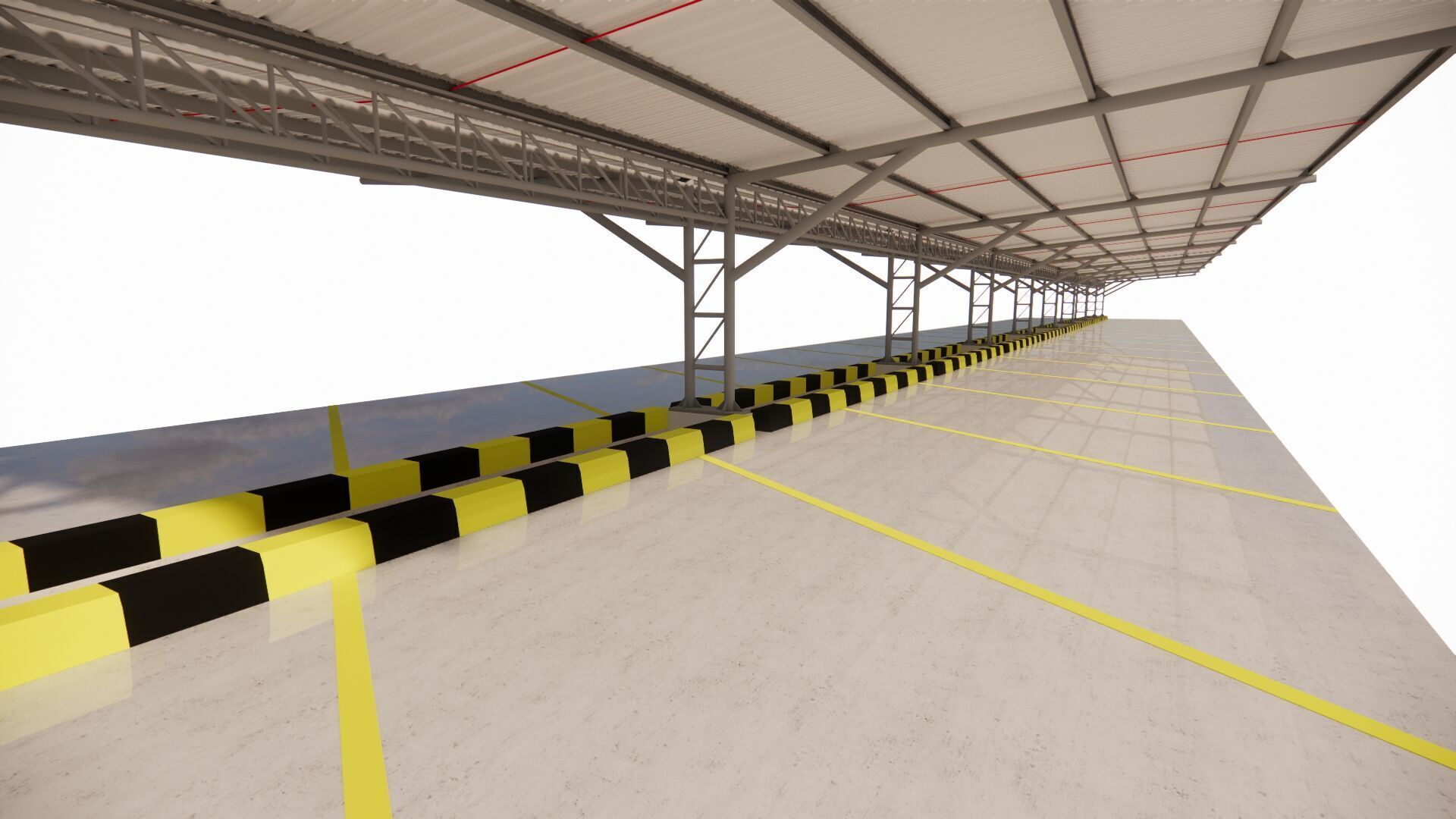 Parking-Parking Lot  3D model_17