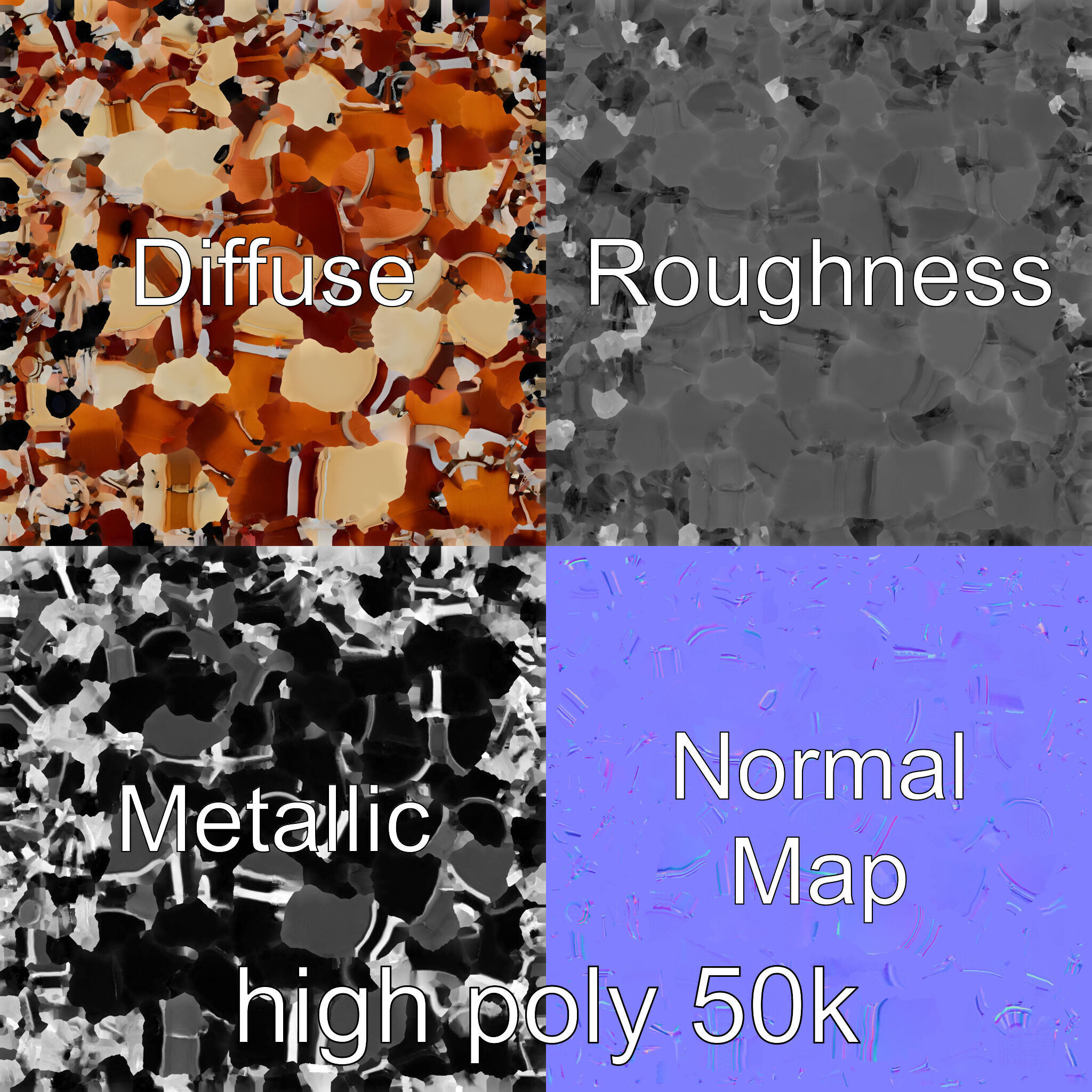 Timpani Drums with Copper Bowls Model Pack Low-poly 3D model_2