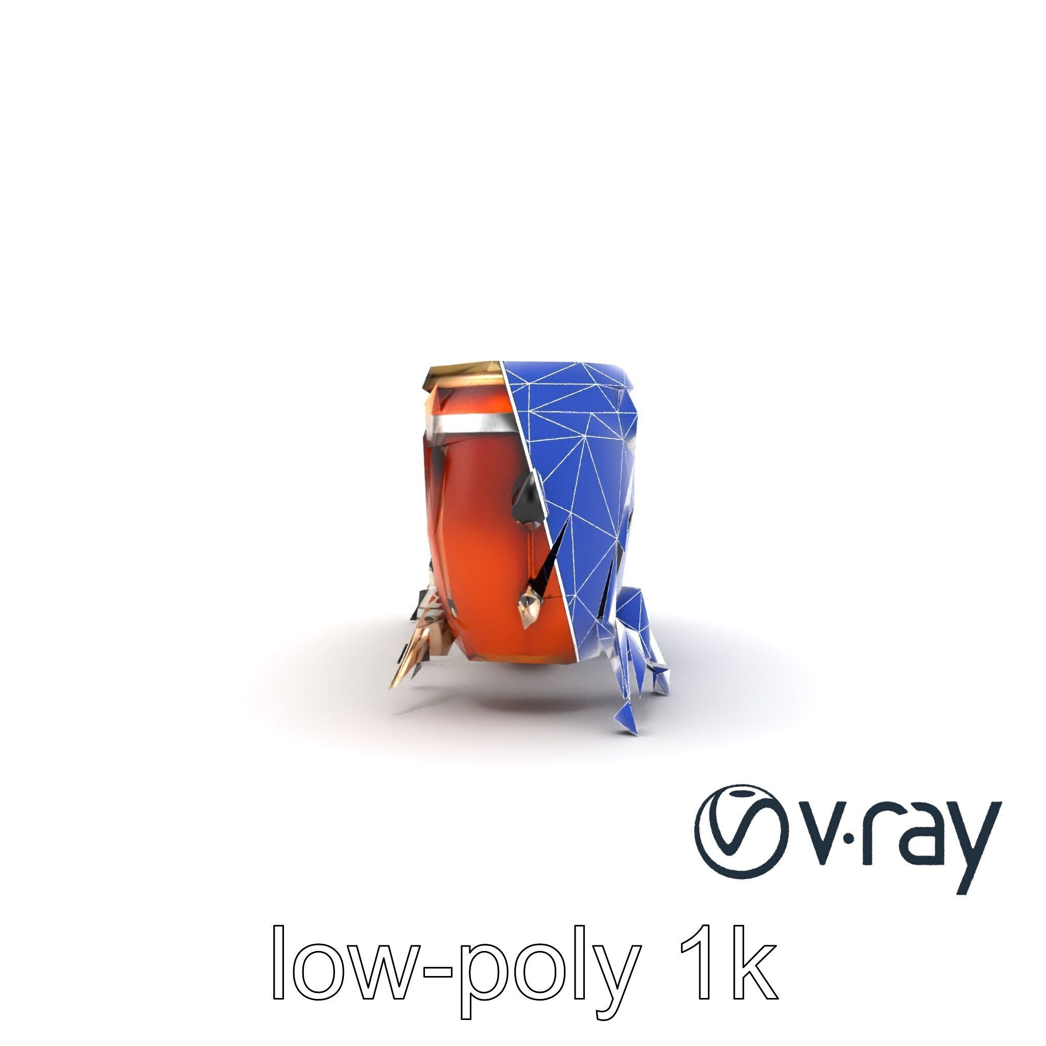 Timpani Drums with Copper Bowls Model Pack Low-poly 3D model_26