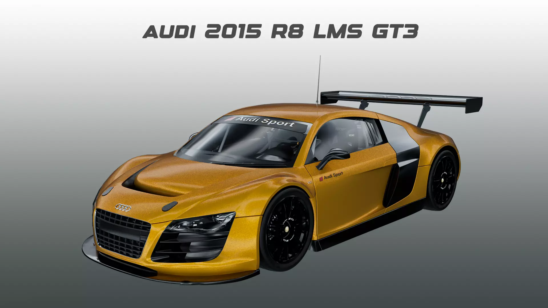2015 Audi R8 LMS GT3 - Race Car 3D Model 3D model