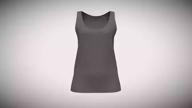 Ladies Tank Tops V1 In Low Poly