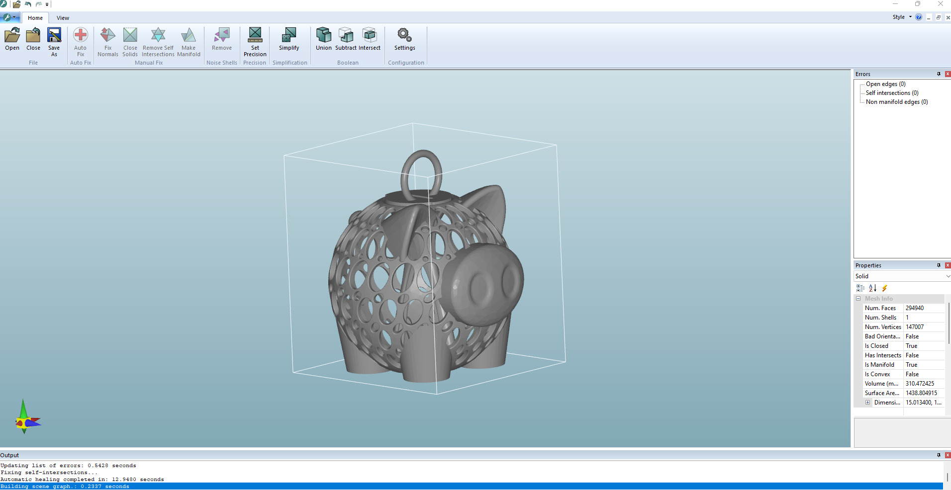 Piggy Pendant Jewelry Gold 3D print model_7