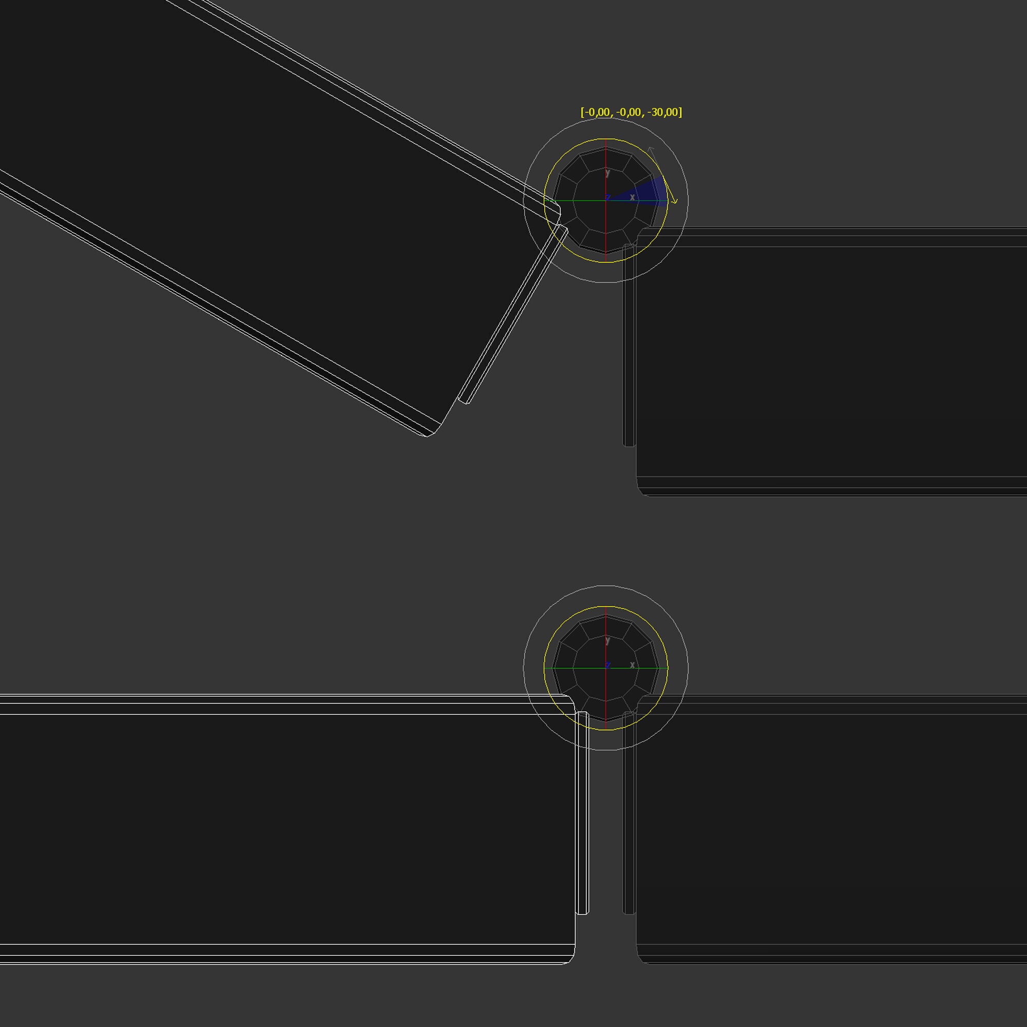 Swing Glass Doors 02 3D model_10