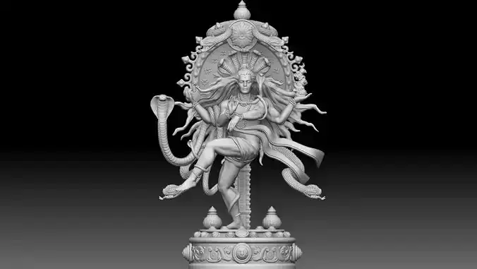 Shiva Nataraja 3d print model  3D print model