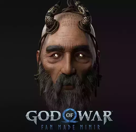 God of war - Mimir REAL TIME 3D model