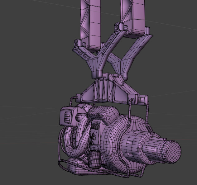 Fallout 4 door Low-poly 3D model_5