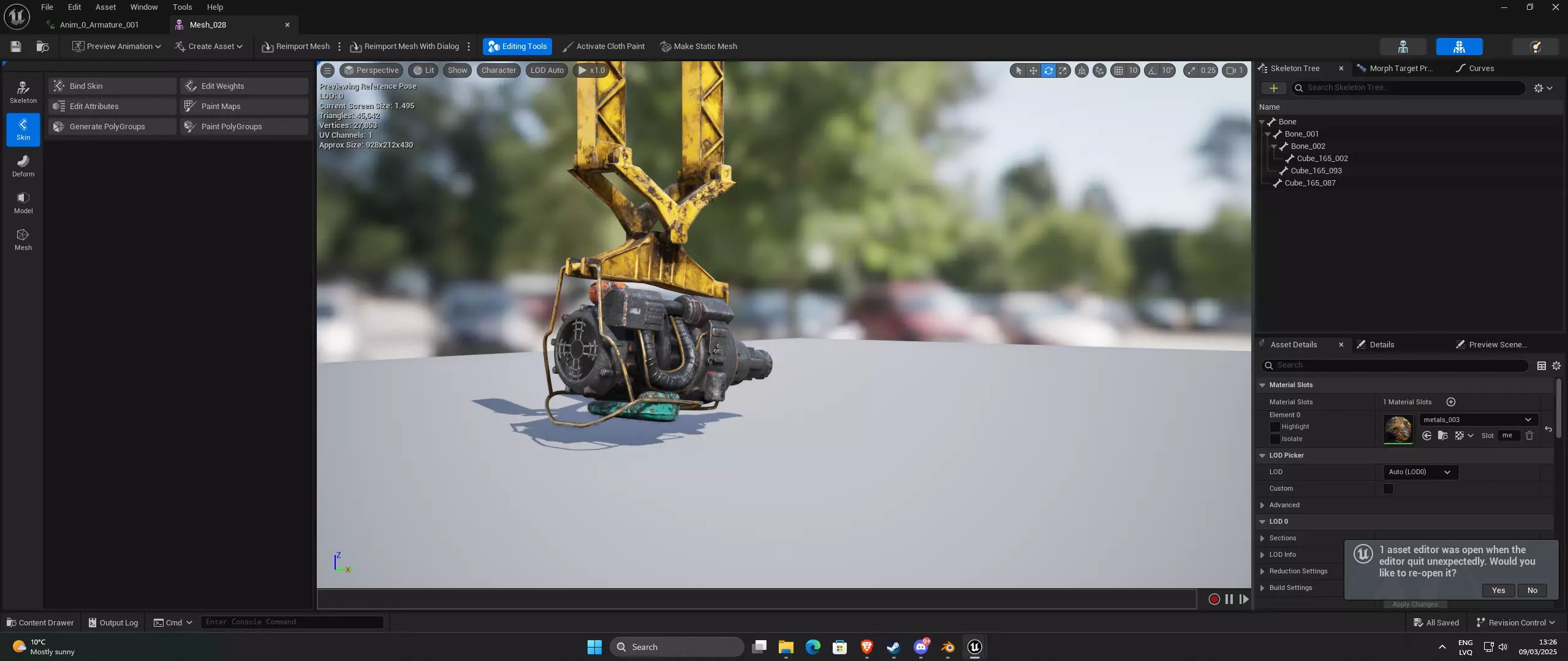 Fallout 4 door Low-poly 3D model_0