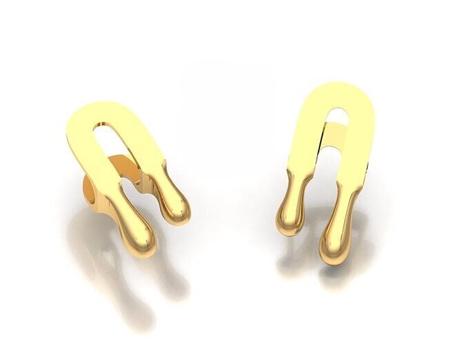 Drop earrings 3D print model