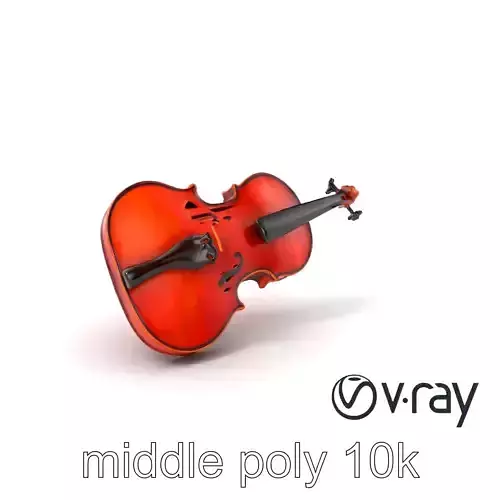 Deep Amber Varnish Cello model pack