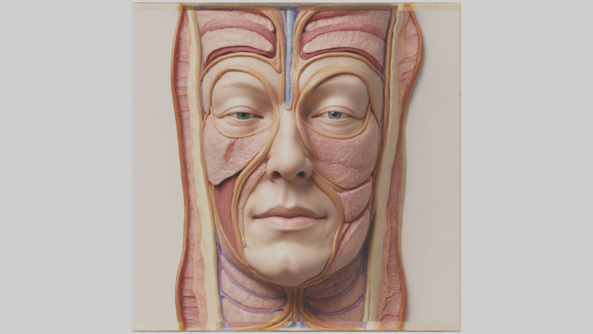 Human Skin Layers Model Low-poly 3D model_9