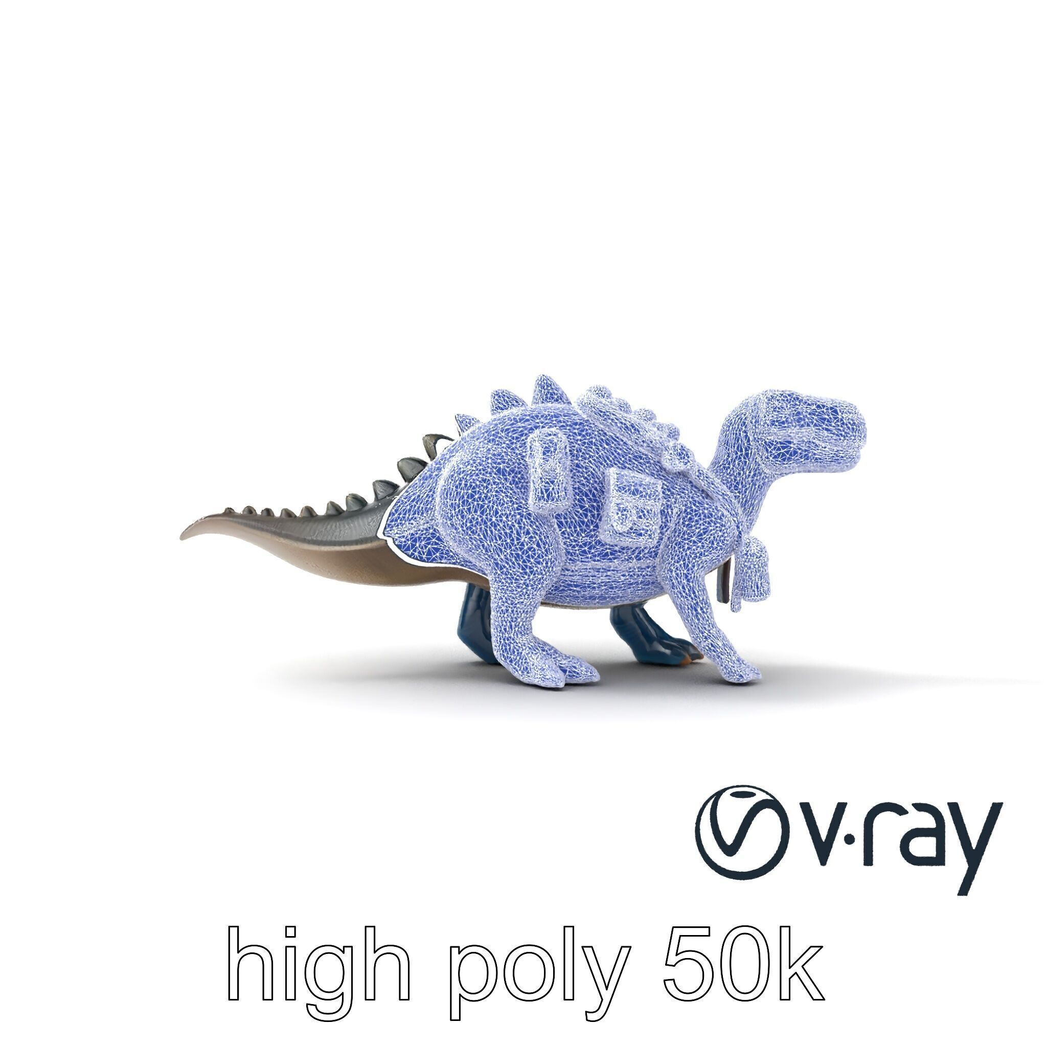 Dinosaur Explorer with Safari Gear model pack Low-poly 3D model_25