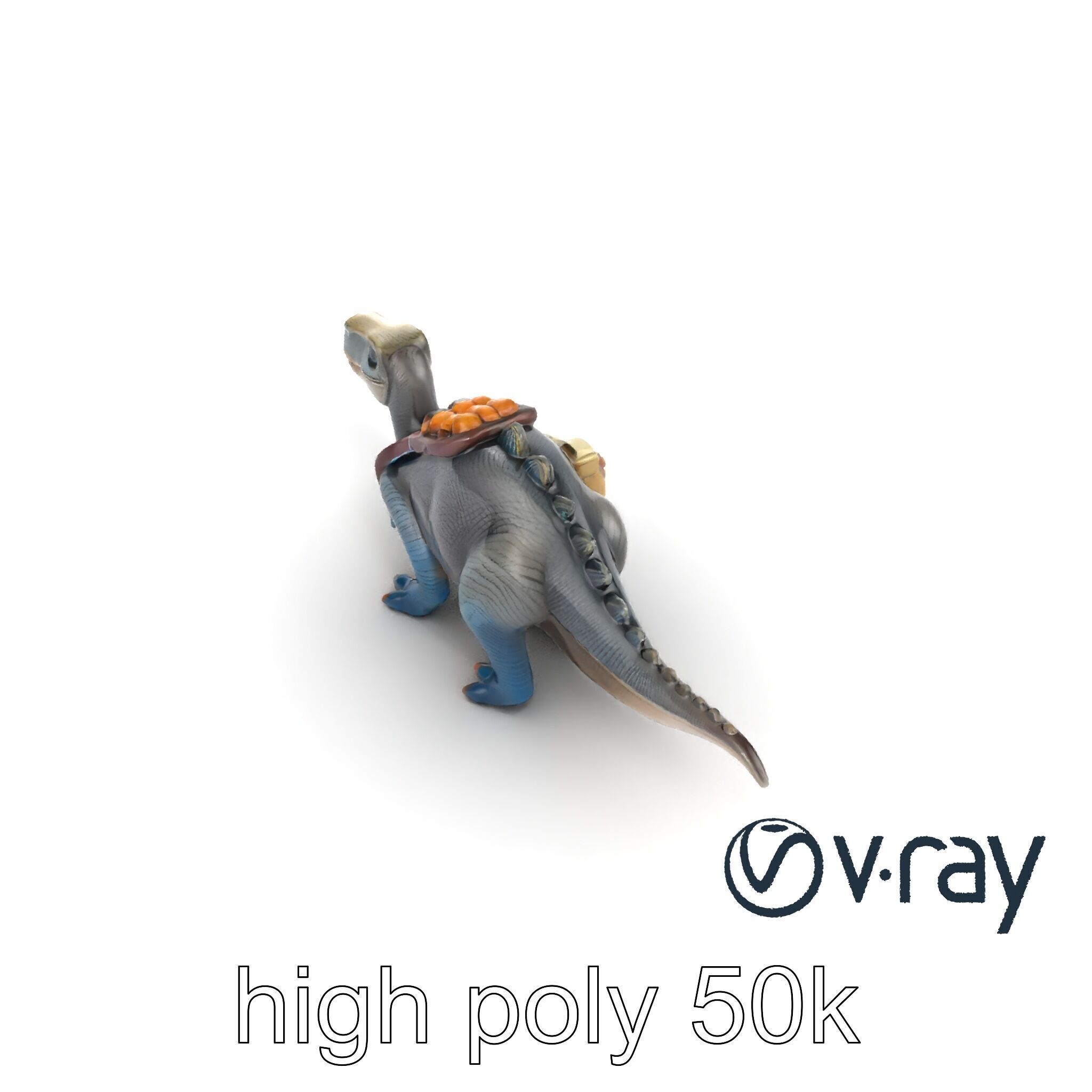 Dinosaur Explorer with Safari Gear model pack Low-poly 3D model_16