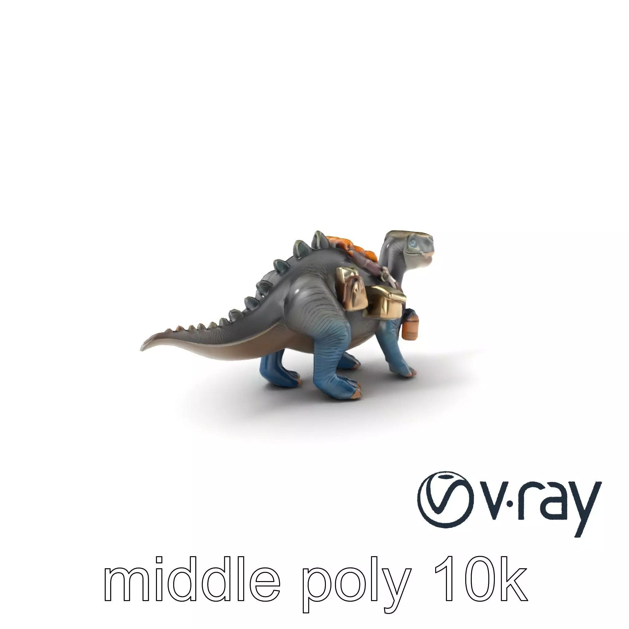 Dinosaur Explorer with Safari Gear model pack Low-poly 3D model_0