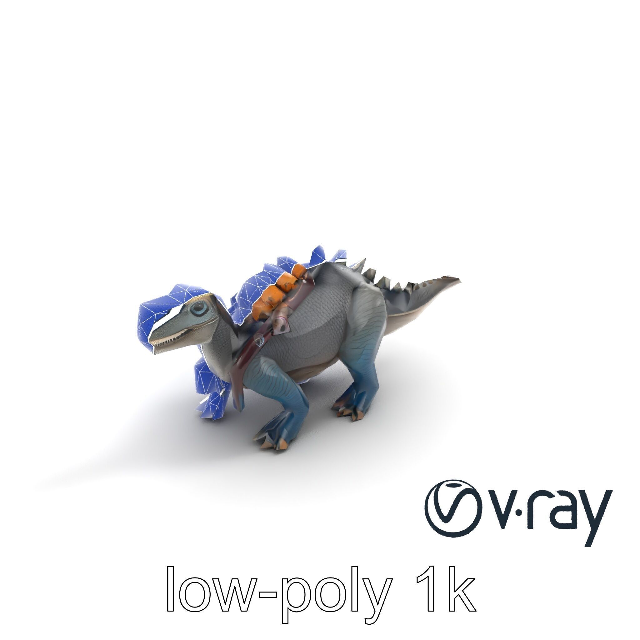 Dinosaur Explorer with Safari Gear model pack Low-poly 3D model_19