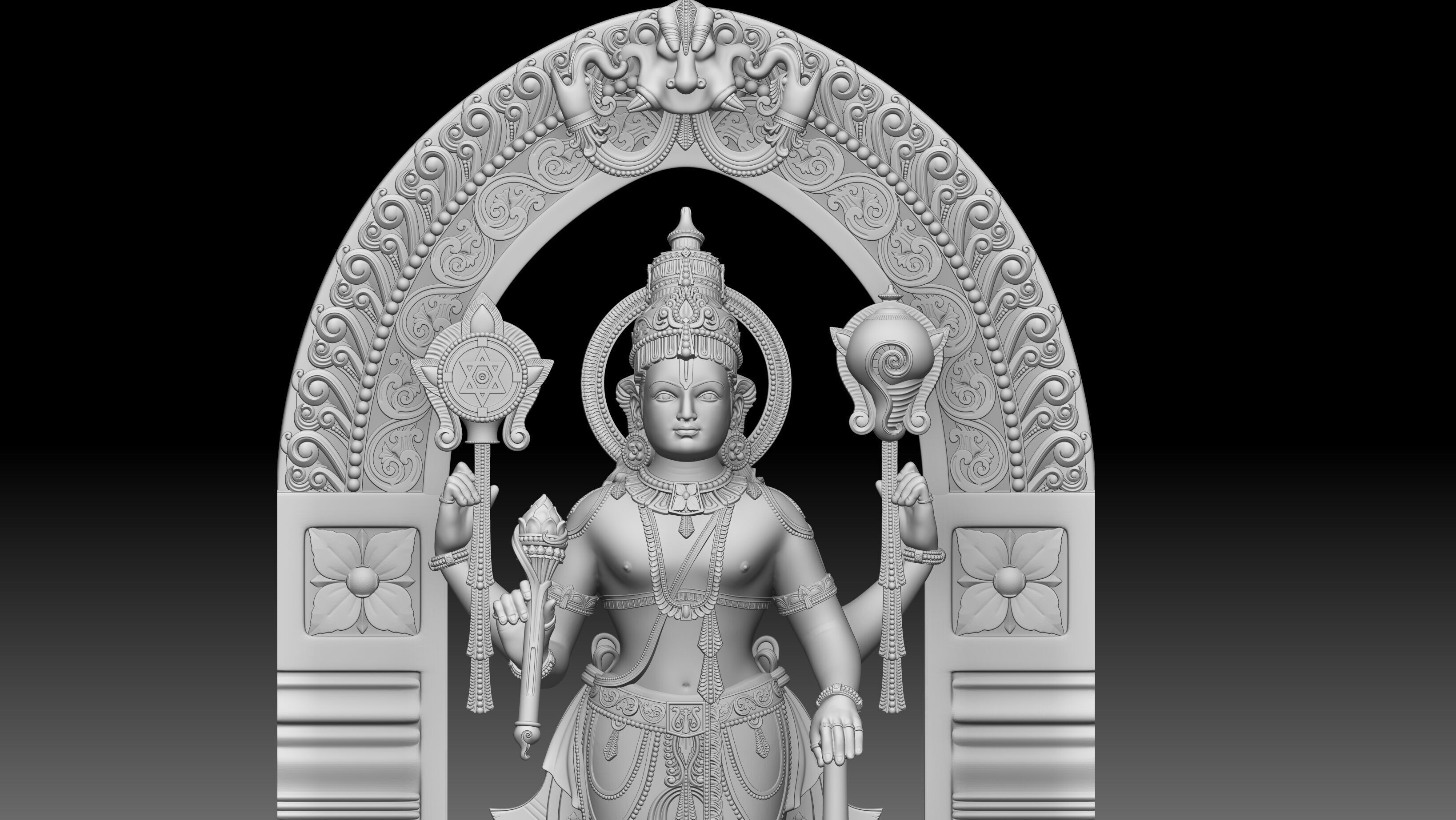 Vishnu ji 3d print model 3D print model_8
