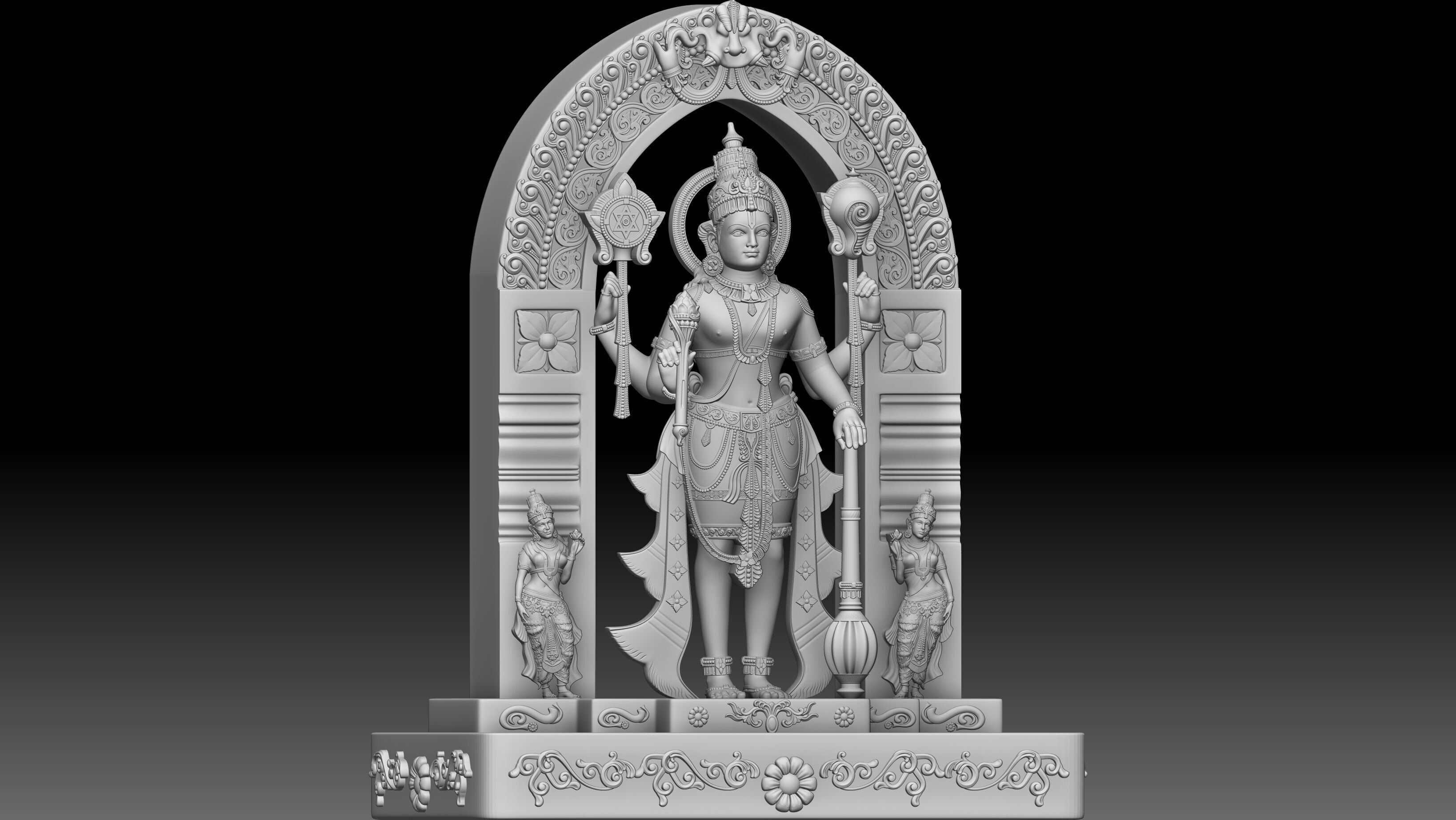 Vishnu ji 3d print model 3D print model_2