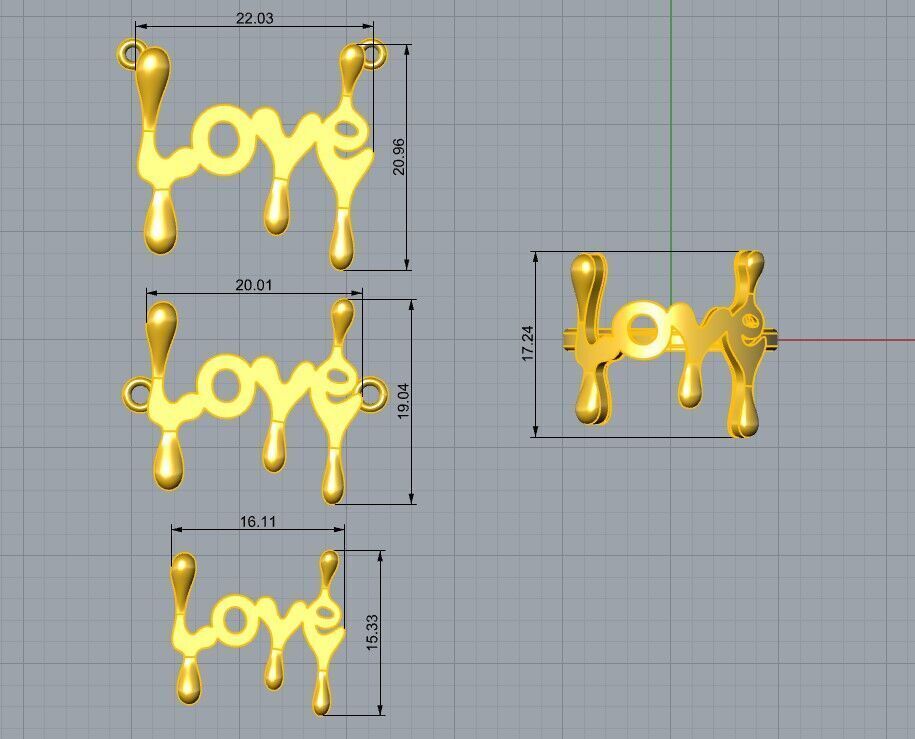 Love Set 3D print model_5