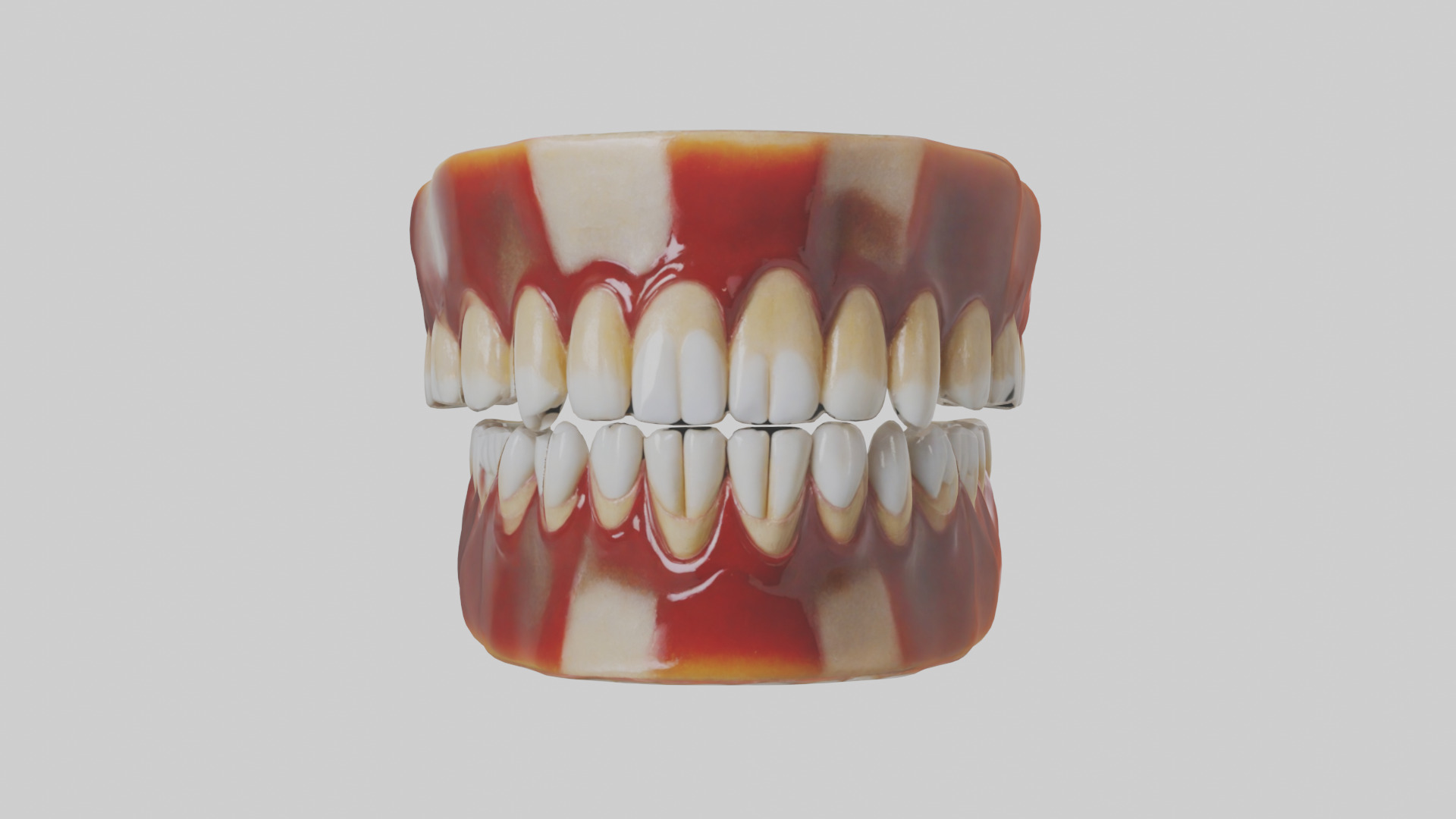 Human Teeth Enamel Model Low-poly 3D model_9
