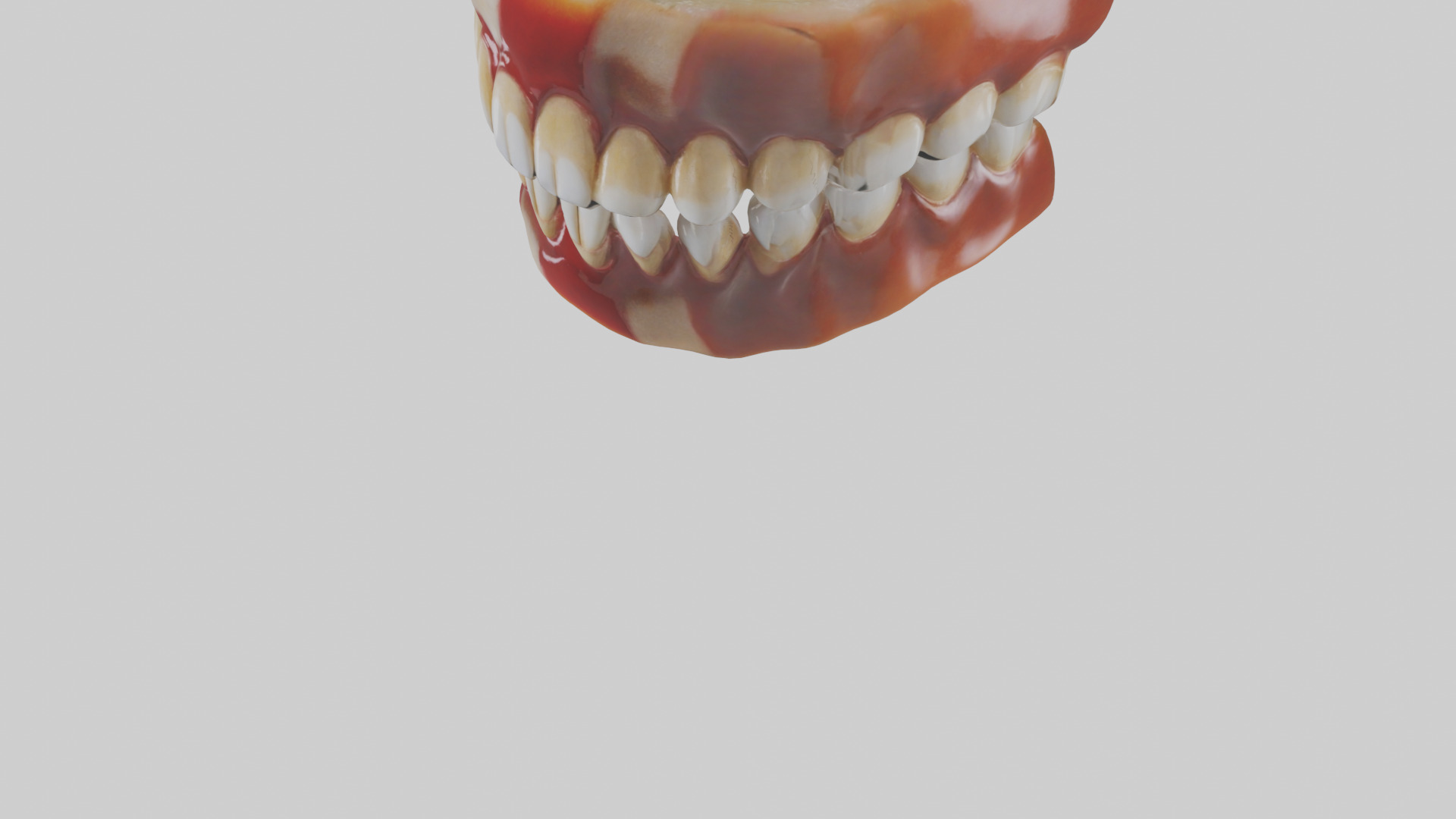 Human Teeth Enamel Model Low-poly 3D model_5
