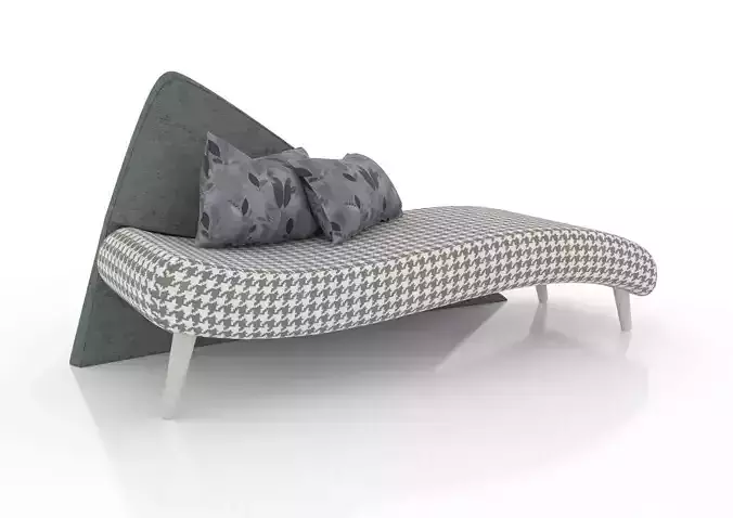 BIENNE ARREDA Pied de Poule Chaise Longue