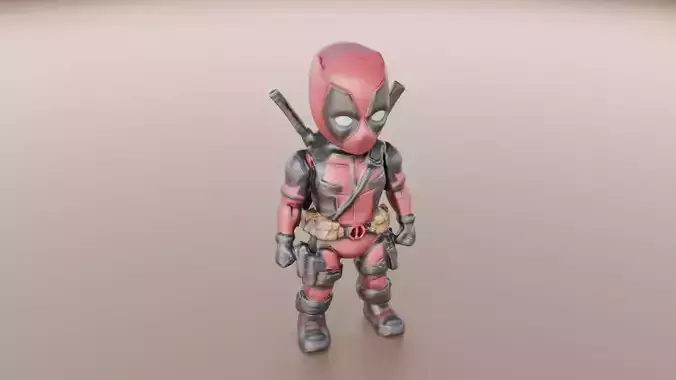 3D Printable Deadpool Figurine