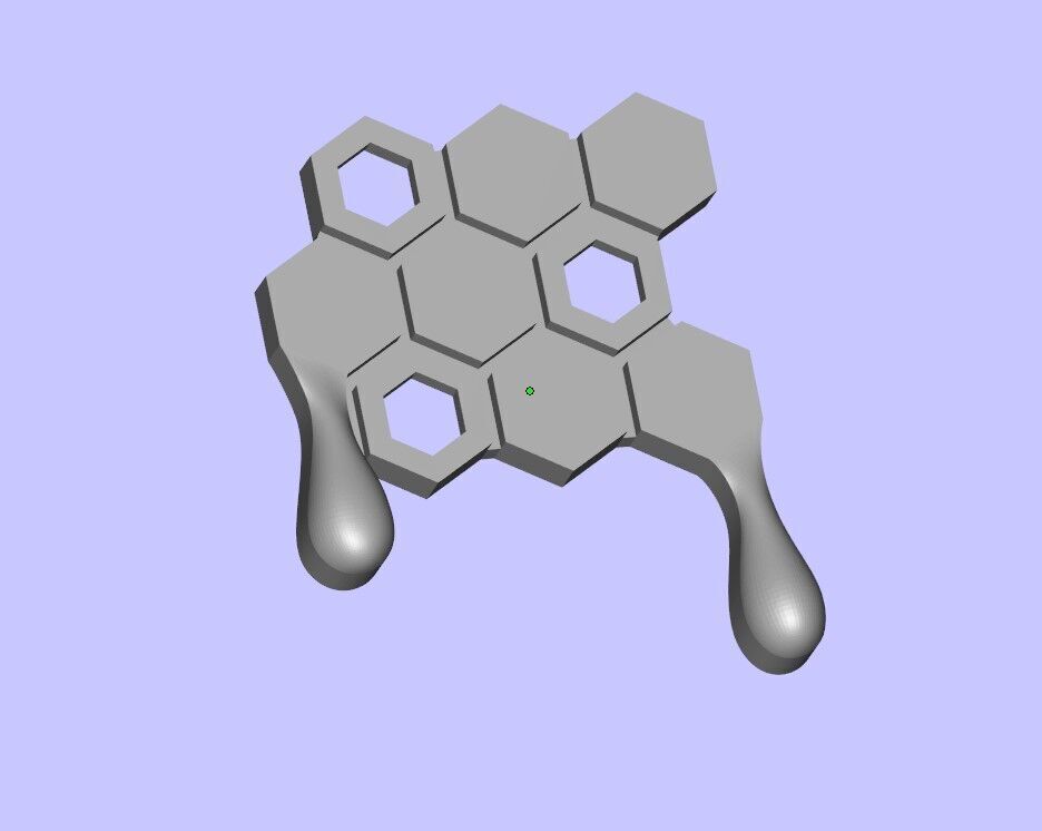 Honeycomb set 3D print model_4