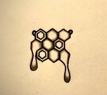 Honeycomb set 3D print model_7