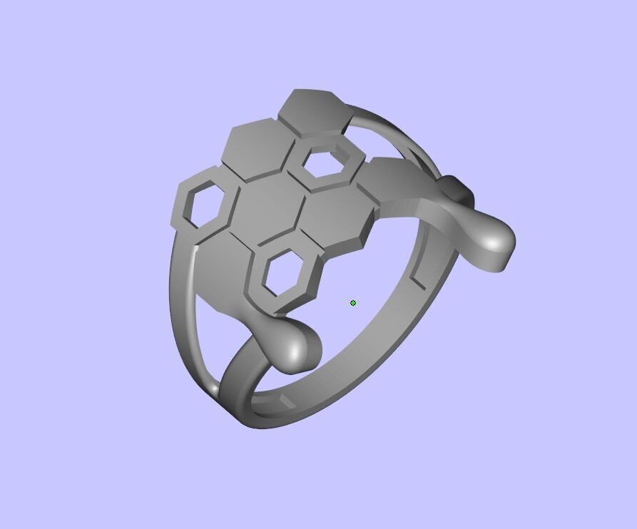 Honeycomb set 3D print model_3